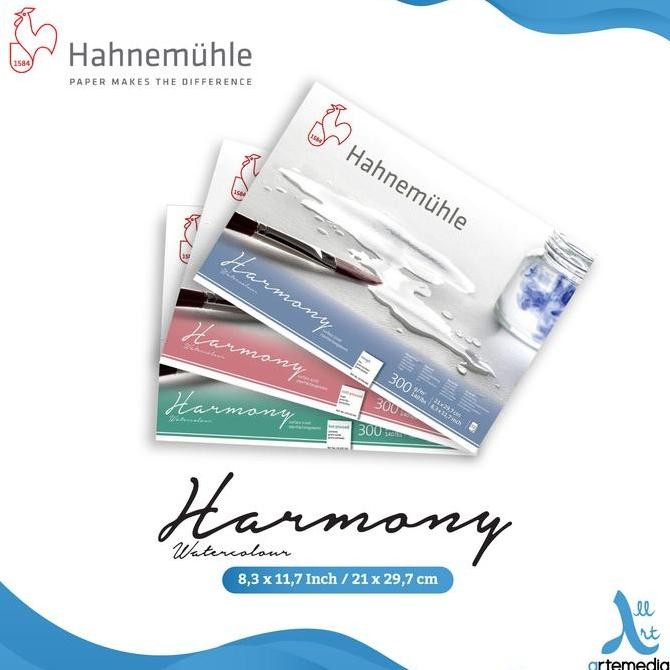 

BEBAS ONGKIR - Kertas Cat Air Hahnemuhle Harmony A4 Watercolor Paper Block