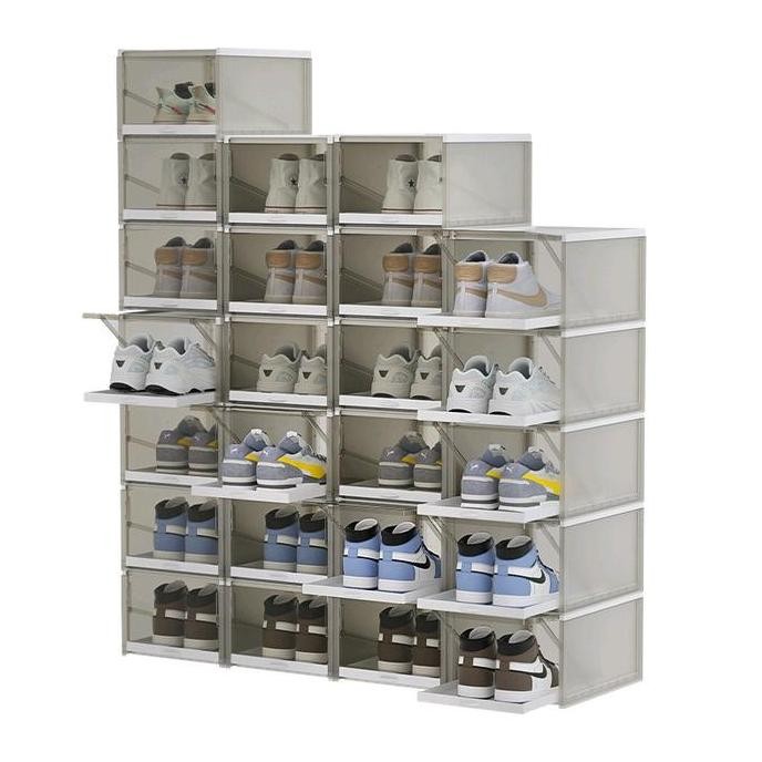 

Kotak Sepatu Portable Transparan Model Tarik Shoes Box Sneakers Box Rak Sepatu Susun