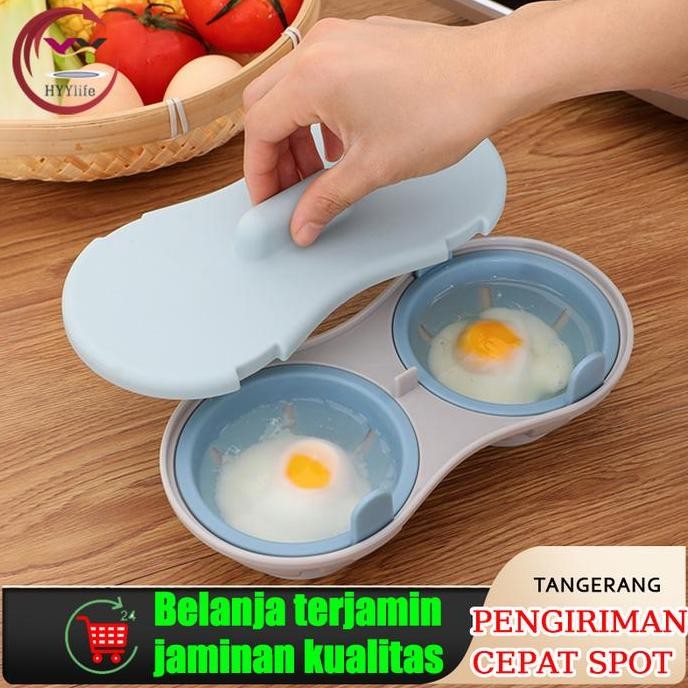 MELAYANI FAKTUR PAJAK Kooktelur Miekro/Pemasak Telur Untuk Microwave Kotak Rebus Telur Kreatif, Alat