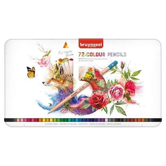 

TERBARU - Bruynzeel Expression Colour Pencil tin | 72 colours