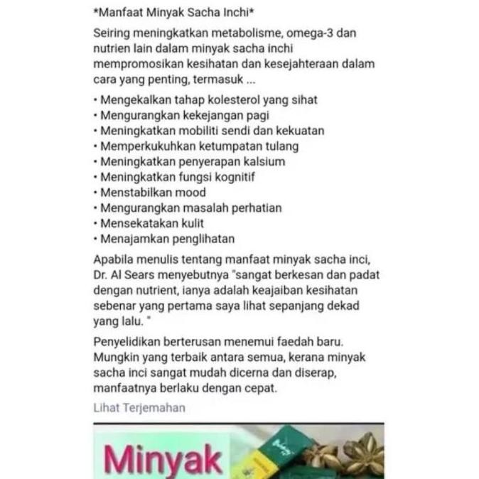 

Terlaris | Terbaru | Best Seller | Termurah Sg Inchaway - Sacha Inchi Oil Superfood Herbal Kolesterol Kanker Omega Original | High Quality | Berkualitas