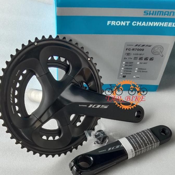 Crank Set Shimano 105 R7000 50 34 T - 52 36 T - 53 39 T Original