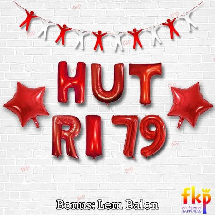 Terbaru FUN KIDS PARTY Paket Dekorasi HUT RI / Dekor Simpel Agustusan Dirgahayu 17an Kemerdekaan Ind