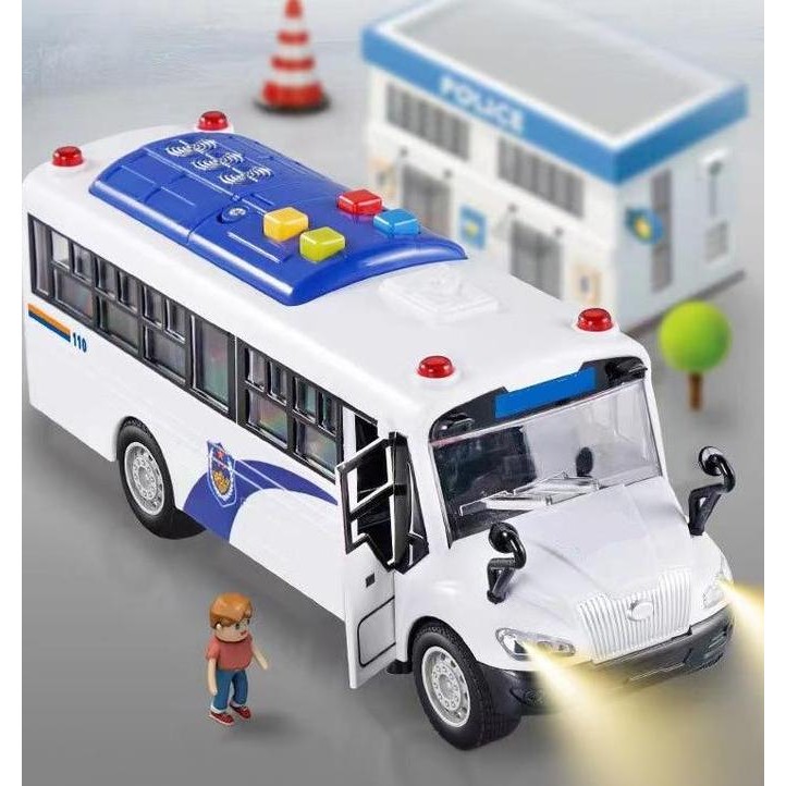 diskon miniatur bus akap full lampu bisa oleng mobilan anak karakter lucu ukuran besar