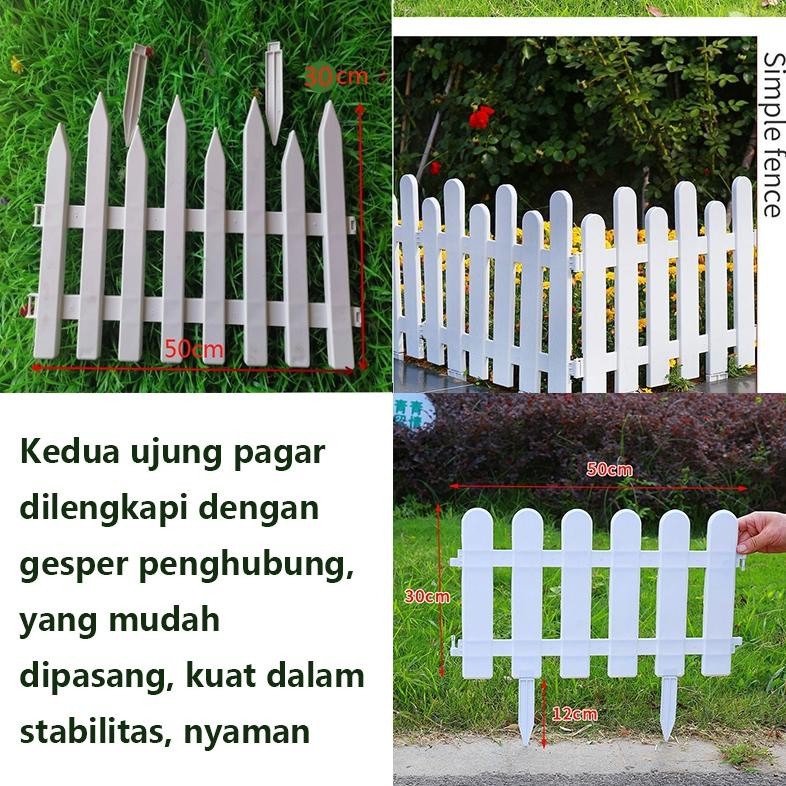 Promo Cod Senbao Pagar Taman/Pagar/Taman/Pagar Taman Plastik/Diy Dekorasi Pagar Taman/Pagar Putih ><