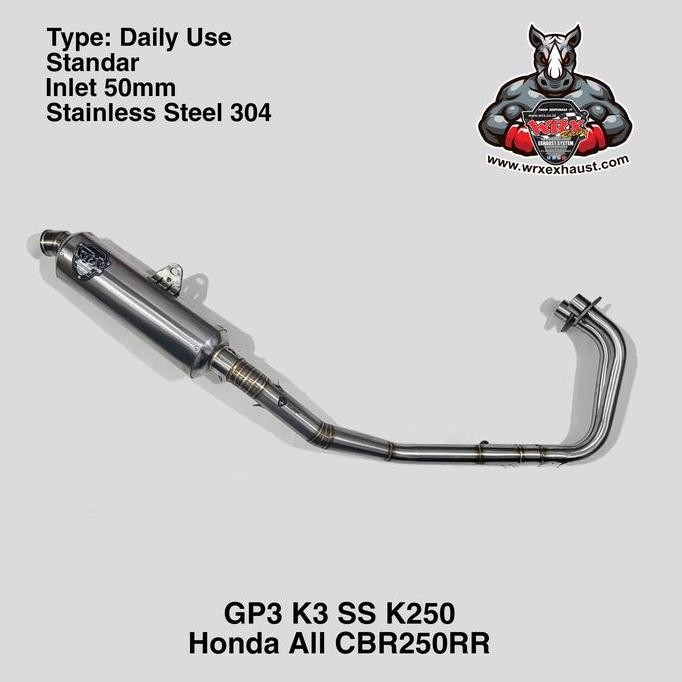 KNALPOT WRX GP3 SS K250 CBR250RR
