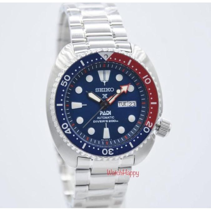 Baru WatchHappy Seiko SRPE99K1 Prospex Turtle Pepsi Special SRPE99 SRPA21K1