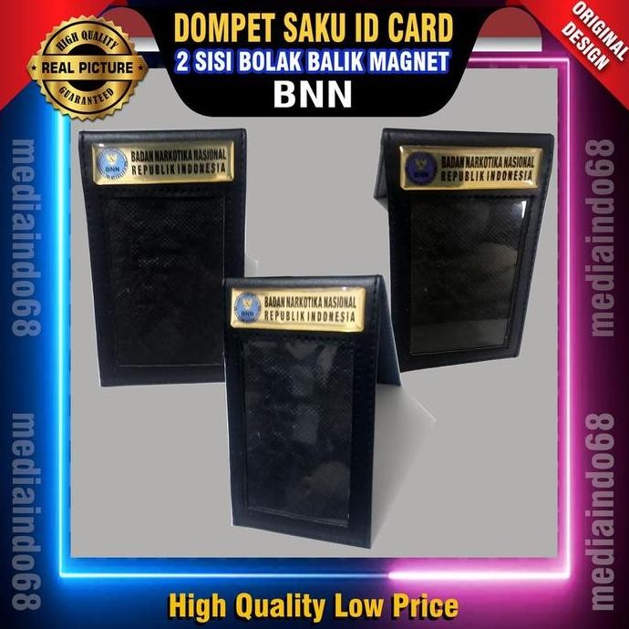 

New DOMPET SAKU MAGNET ID CARD LOGO BNN (BADAN NARKOTIKA NASIONAL) (TEMPAT ID CARD 2 SISI LOGO BNN)