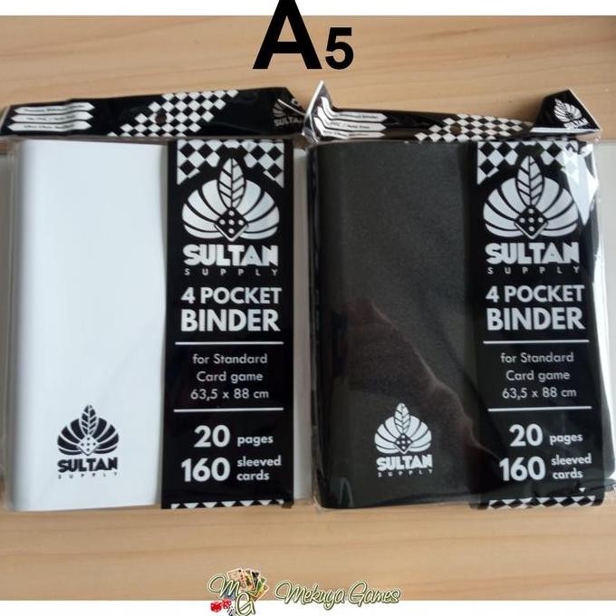 

New Sultan 4-Pocket A5 Binder 4p 8p 160 Kartu