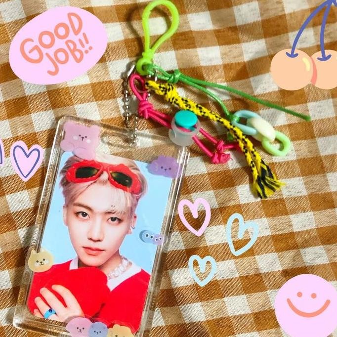 

New (FREE STICKER) Photocard Holder Acrylic with Chain 4IN1