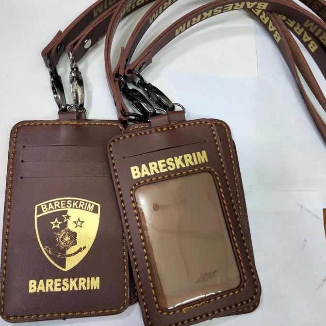 

New Nametag id card holder BARESKRIM (Coklat)