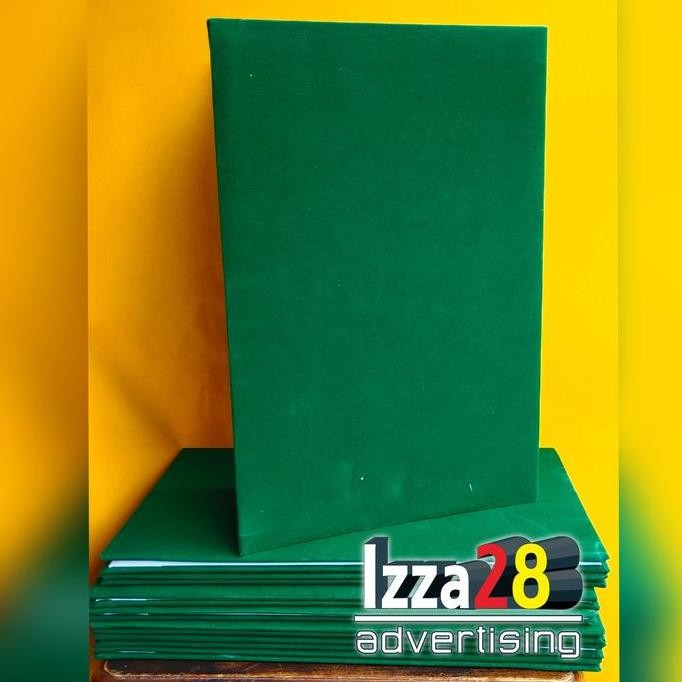 

New map polos bahan beludru warna hijau