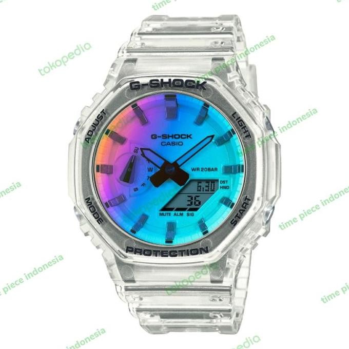 Baru Casio G-Shock GA-2100SRS-7ADR / GShock GA2100SRS-7A IRIDESCENT COLOR
