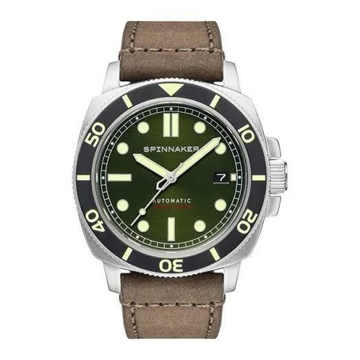 Baru Spinnaker Hull Diver Alligator Green SP-5088-03 Green Dial