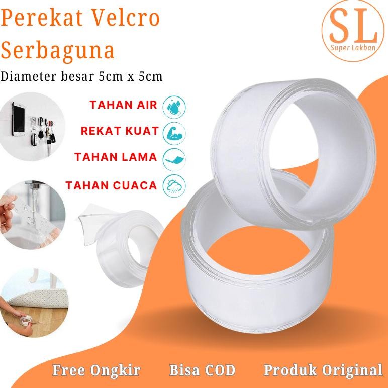 

Rd1- Lem Bening Viral Yang Bisa Di Tiup Double Tip Bulat Bola Nano Tape Clear 5Cm 50Mm Mainan Kreatifitas Anak Diy