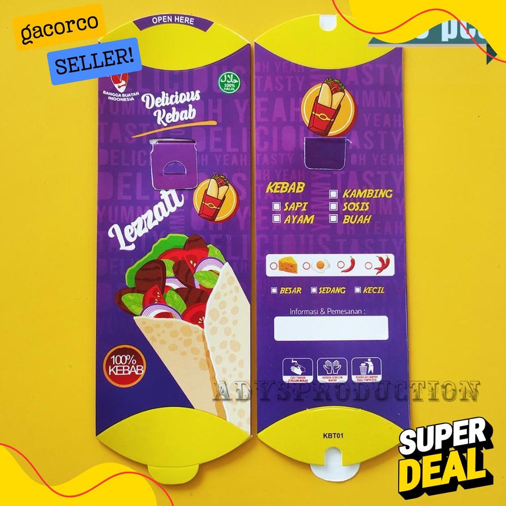 

[Hemat 1Kg] Kemasan Kebab Grosir | Kardus Kebab Murah Terlaris! Produk Ini Banyak Dicari