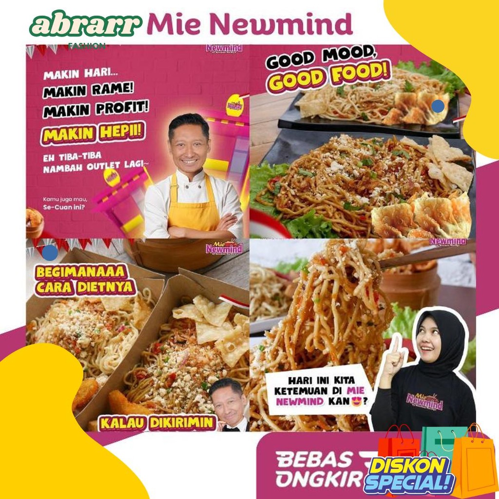

Paket Bahan Baku Mie Newmind 20 Porsi Ala Mie Gacoan | Wizzmie | Mie Kober Diskon