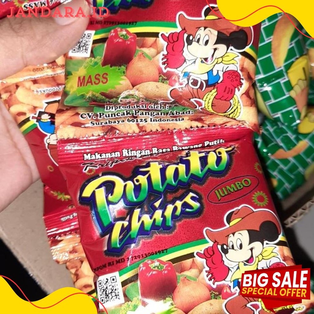 

(1 Dus) Potato Chips/Golden Chips 1 Dus 6 Renceng Terlengkap Dan Termurah