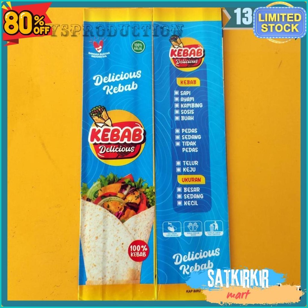 

[Hemat 1Kg] Kemasan Kebab Grosir | Kardus Kebab Murah Flash Sale! Diskon Hingga 70%