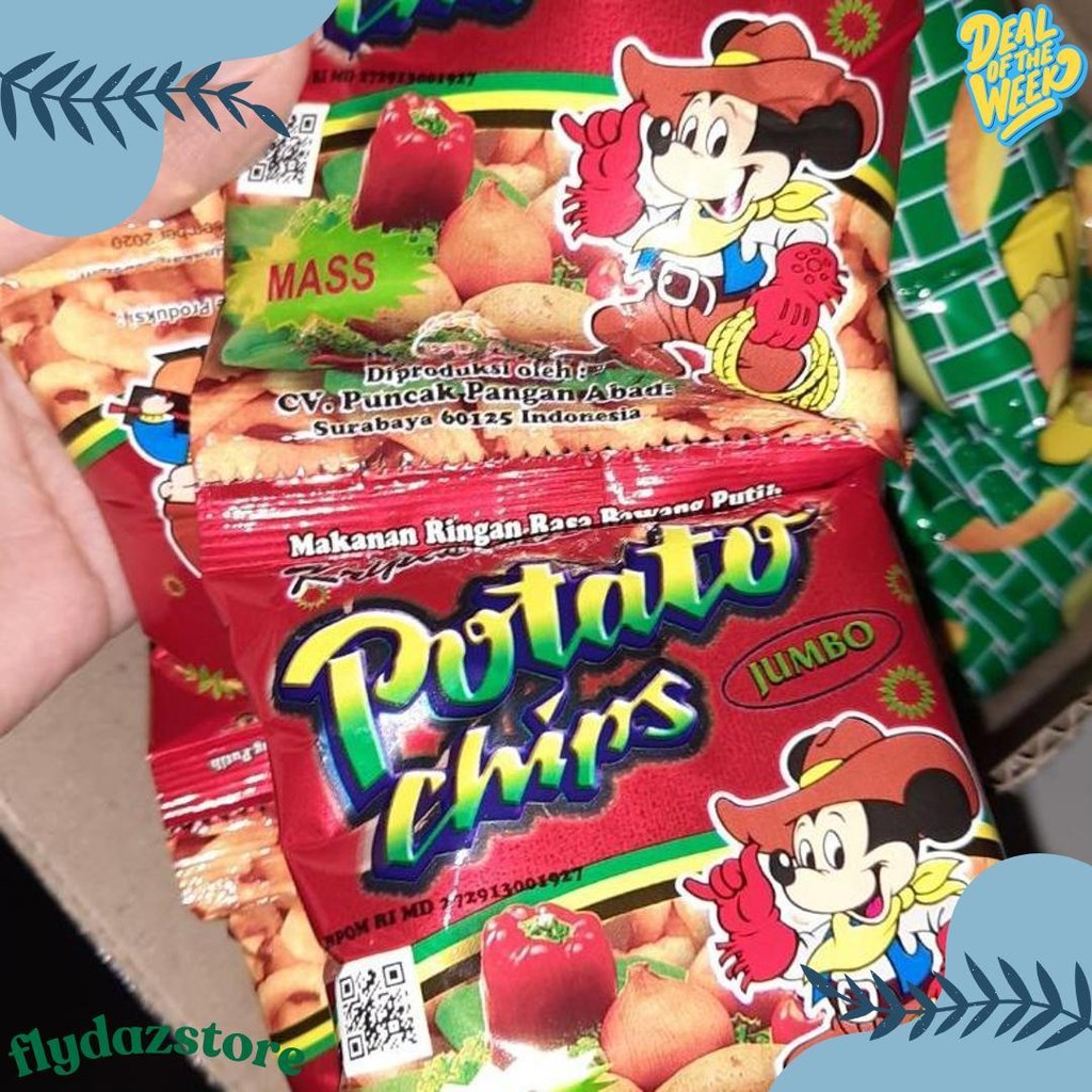 

(1 Dus) Potato Chips/Golden Chips 1 Dus 6 Renceng Diskon