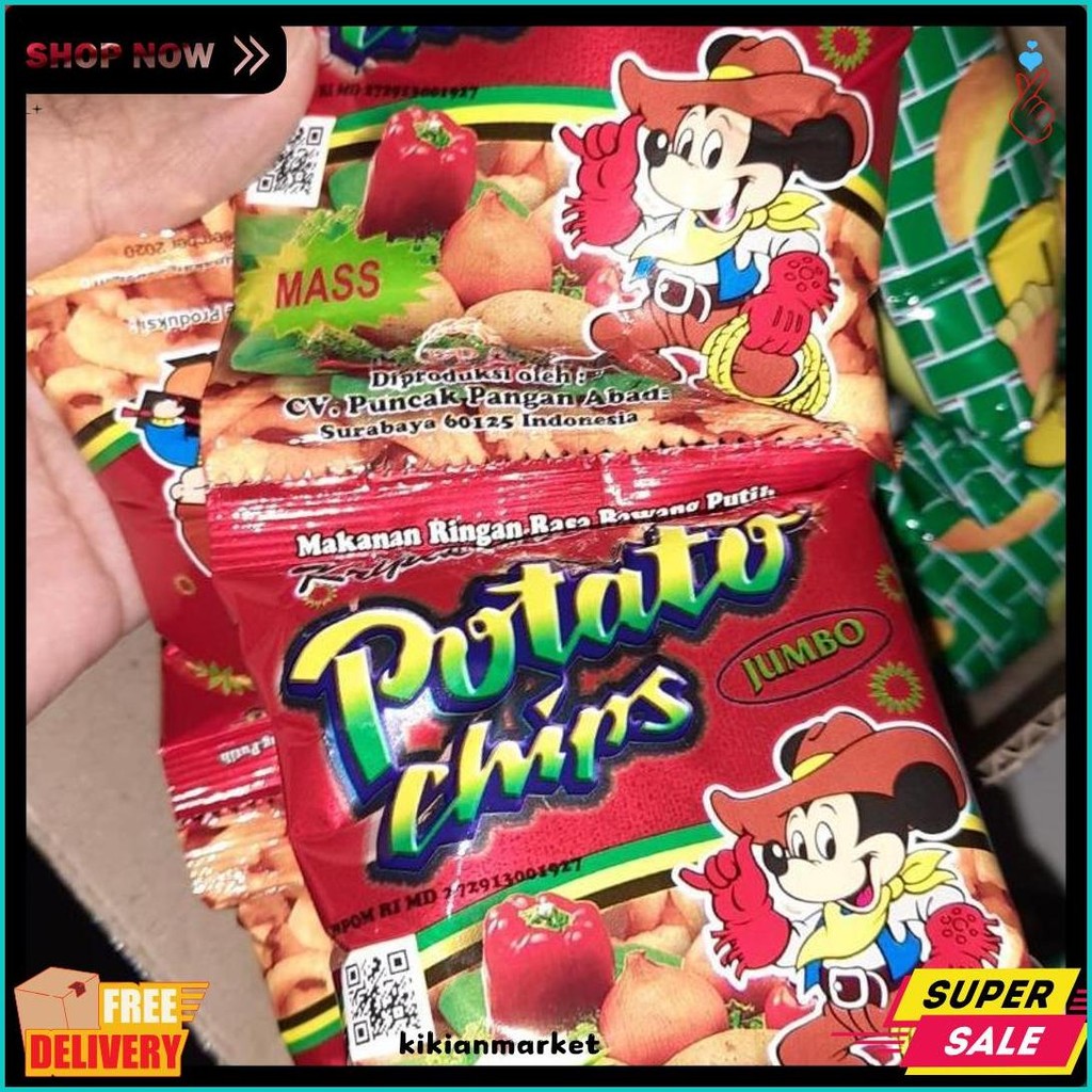 

(1 Dus) Potato Chips/Golden Chips 1 Dus 6 Renceng Terlaris! Produk Ini Banyak Dicari