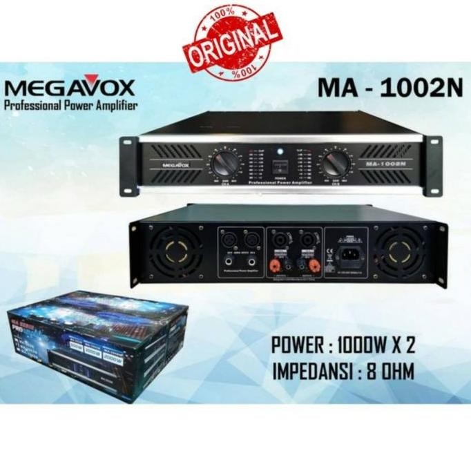 POWER AMPLI MEGAVOX MA1002 POWER MEGAVOX MA 1002