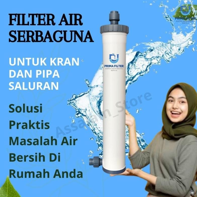 Fiter Air Serbaguna Filter Air Sumur Dan Pam/PDAM Untuk Kran Dan Pipa Saluran Mengatasi Air Keruh, B