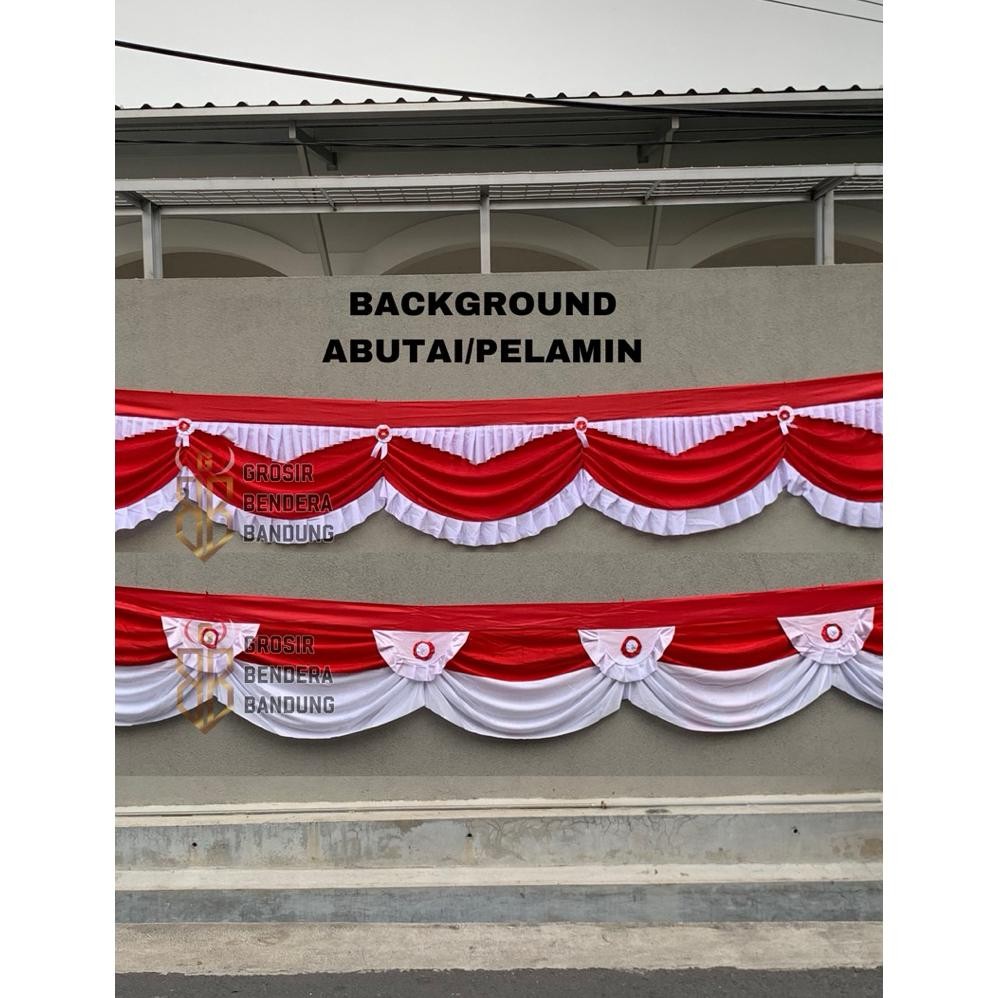 Bendera Background Abutai Premium Kain Tebal Dan 10 Gelombang