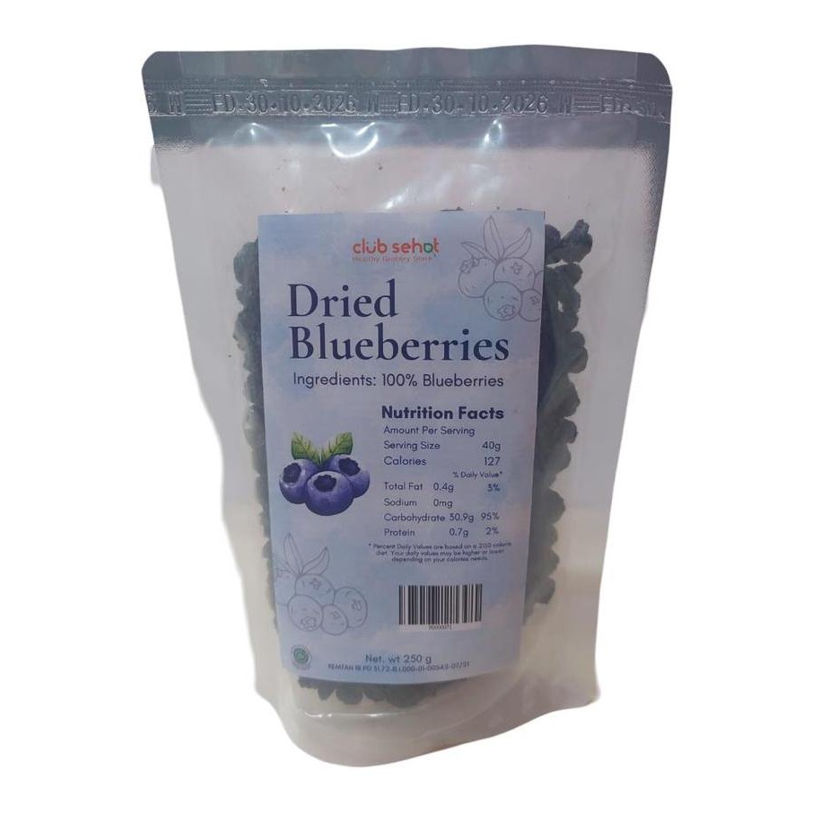 

Club Sehat Blueberry Kering 250Gr - Makanan Kesehatan - Food