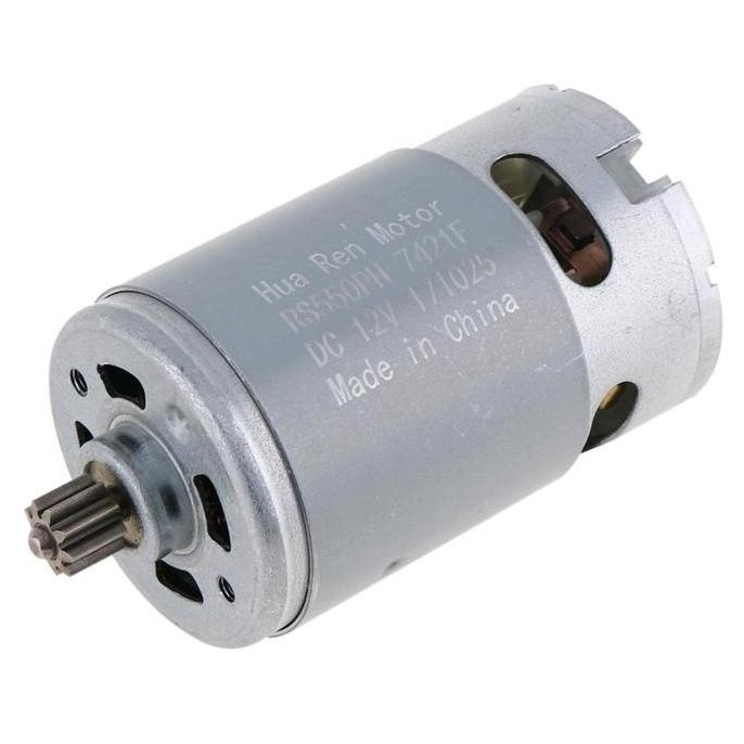 Rs550 12V DC Micro Motor 19500RPM 9 Teeth Single Speed