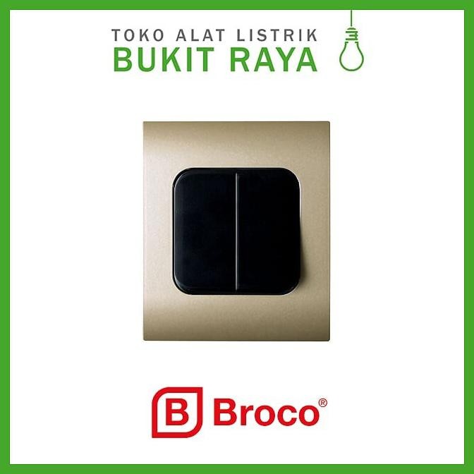 B162 Broco Integra Saklar Seri Double Switch