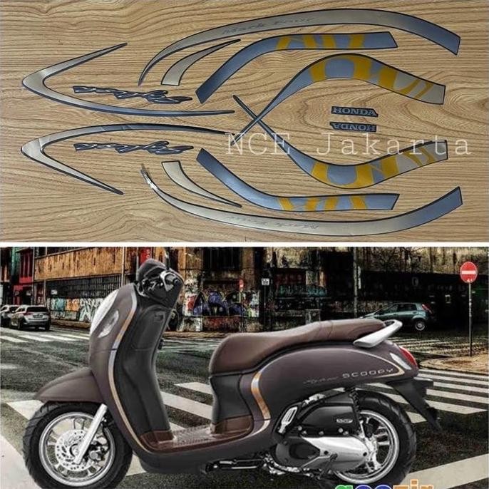 READY STOCK STIKER STRIPING MOTOR SCOOPY 2020