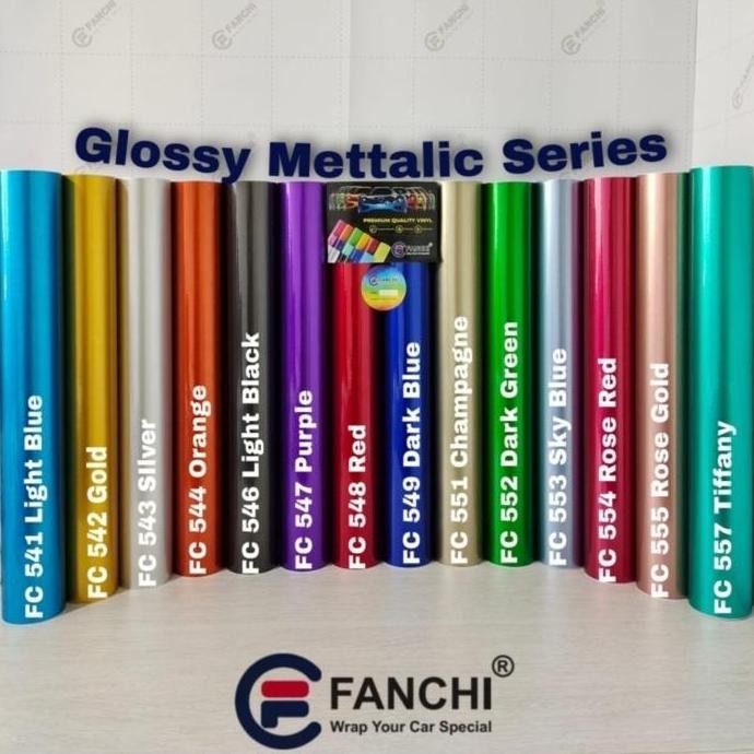 

[ROLL] Sticker Fanchi Glossy Metallic metalik SERIES 50CM ROLL