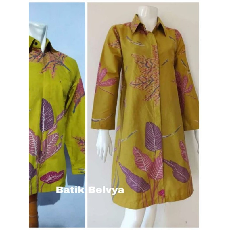 set couple batik motif ecoprint / Batik sragen / batik solo / dress batik / tunik batik / kemeja bat