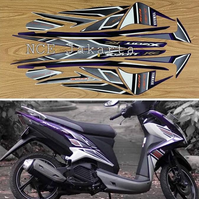 TERMURAH STIKER STRIPING MOTOR XEON RC TAHUN 2013 VIOLET UNGU