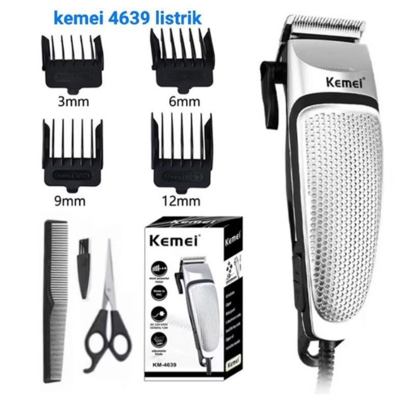 Alat mesin potong rambut Kemei km 4639 Hair Clipper Kemei listrik murah