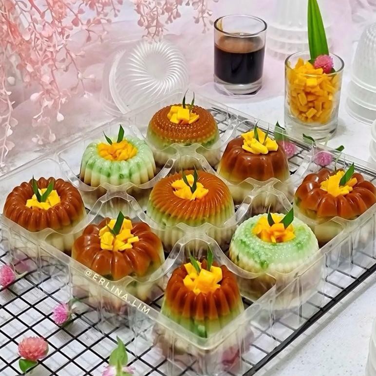 (ISI 12PCS) CETAKAN PUDING MINI CETAKAN BOLU LOYANG MINI BOLU KUKUS MINI CETAKAN KUE PUTU AYU