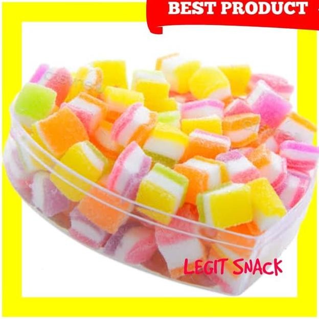 

Jelly Kubus Kotak Jeli Thailand Permen Jelly Buah Fruit Cube 250Gr