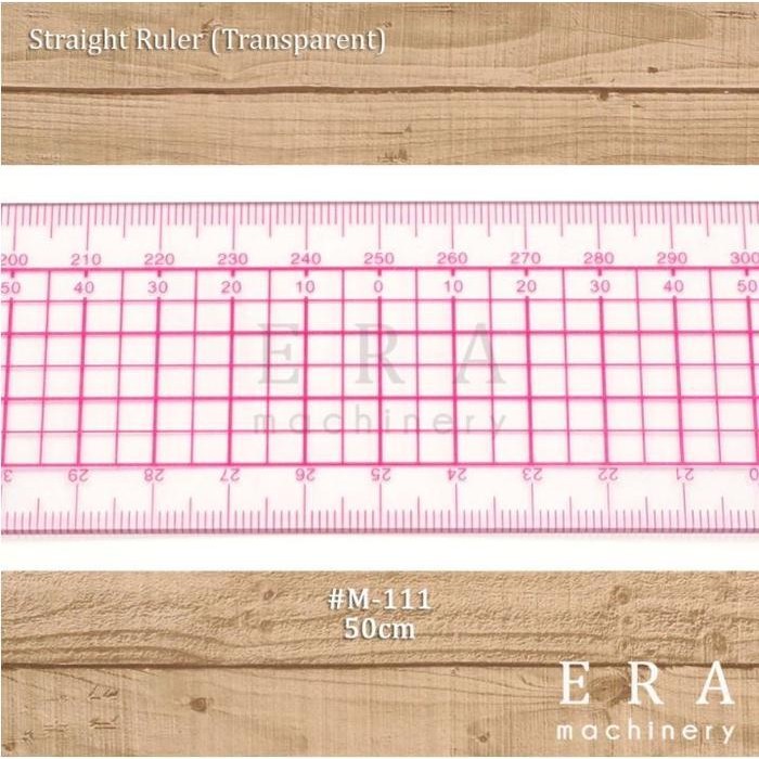

Penggaris Pola Jahit Metrik 50Cm / Straight Ruler (Transparent) M-111 Lurus