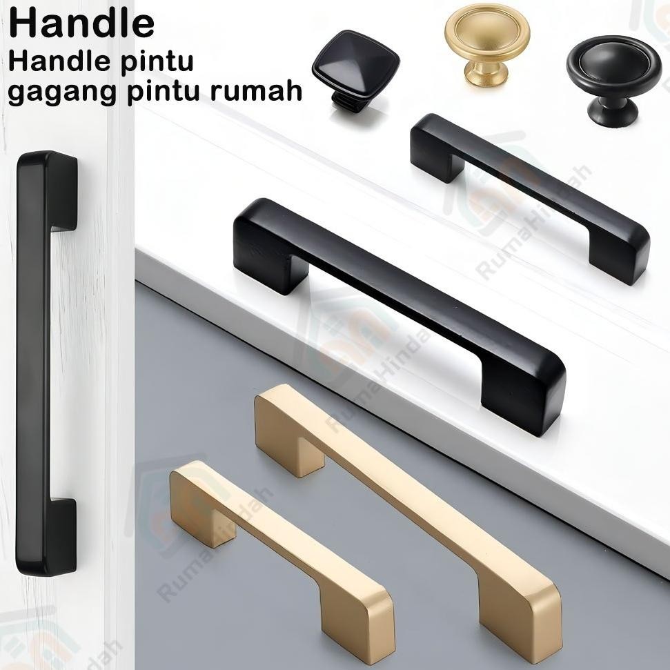 (Terbaru) Handle Handel Emas Tarikan Laci Handle Pintu Minimalis Modern Bulat Gagang Pintu Lemari Na