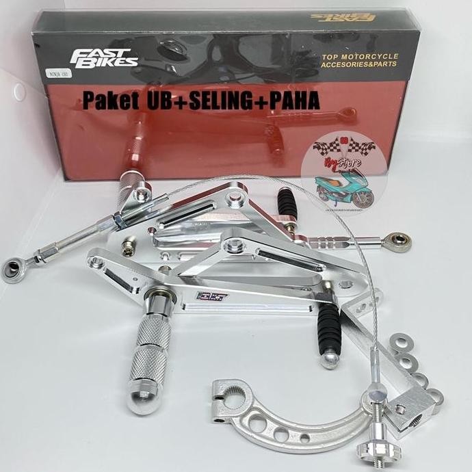 Paket Footstep Underbone fastbikes Copy Dkt Non disc / Non Cakram Belakang Ninja R & RR