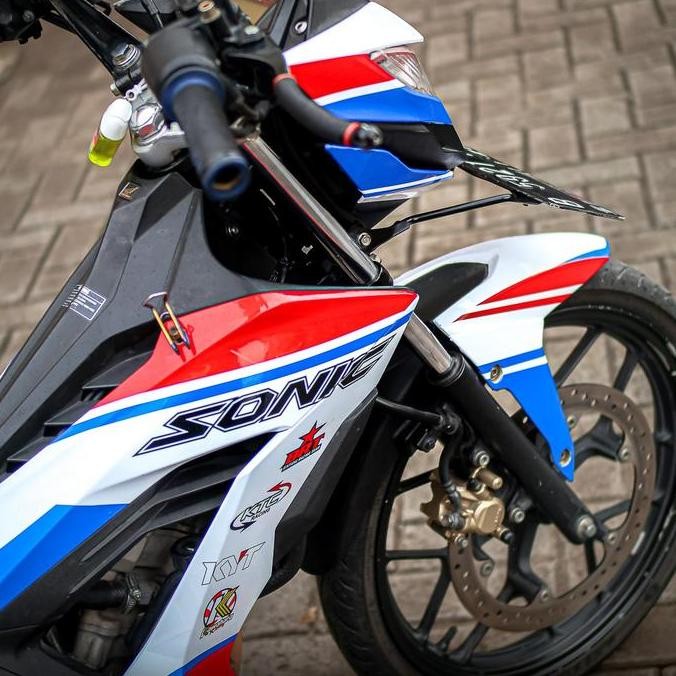 Decal Honda sonic putih merah biru Motorcycle