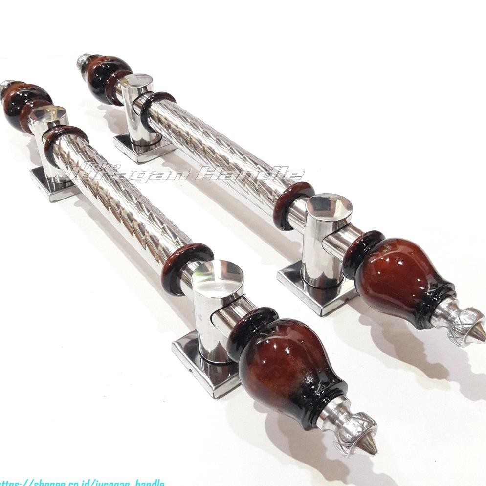 (Terbaru) handle pintu rumah 50 cm gagang pintu kayu jati tarikan pintu kupu tarung pegangan pintu m