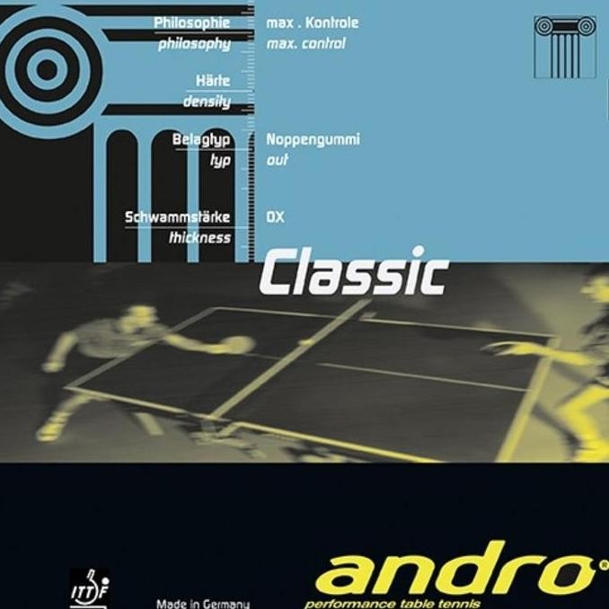 BEBAS ONGKIR - KARET BINTIK PENDEK SERANG PINGPONG TENIS MEJA ANDRO CLASSIC JAHAT