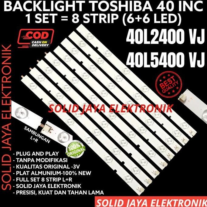 NEW BACKLIGHT TV TOSHIBA 40L2400 VJ 40L2400VJ 40 INC INCH 12K 3V BL LAMPU