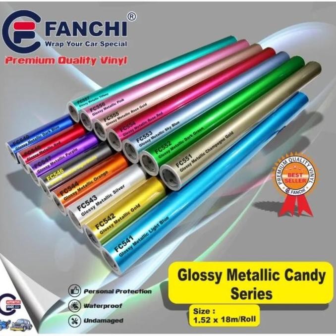 

ROLL STICKER FANCHI GLOSSY METALLIC SERIES 152cm x 18m ROLL
