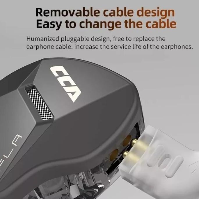 JB CCA FLA with Mic Dynamic Driver In Ear Monitor Earphone HIFI None