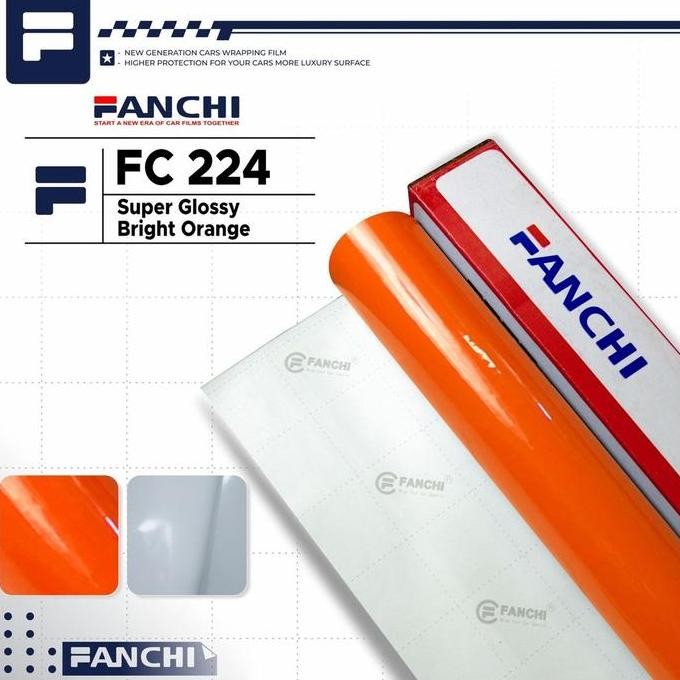 

ROLL Sticker Fanchi FC224 Super Gloss Brht Orange 50cm 8,5m ROLL
