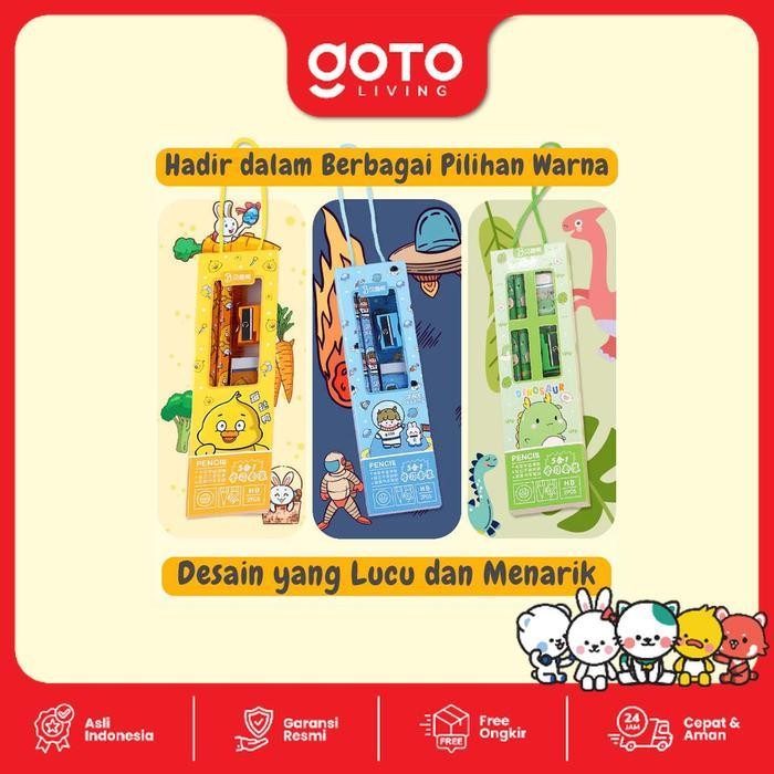 

WSS Goto [COD] Weisen Set Paket Alat Tulis Penghapus Serutan Pensil Penggaris