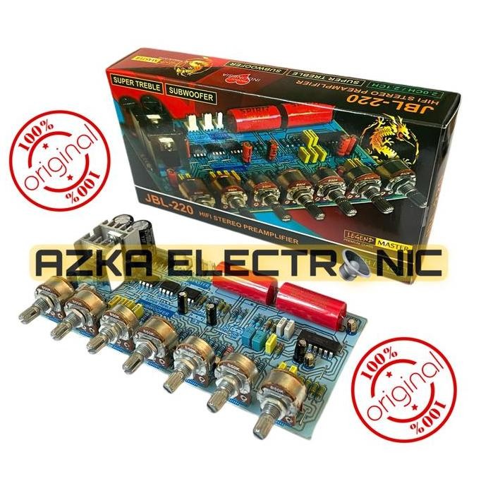 New.. Kit Tone Control Jbl220 Stereo Plus Subwoofer 2.0 2.1 Channel
